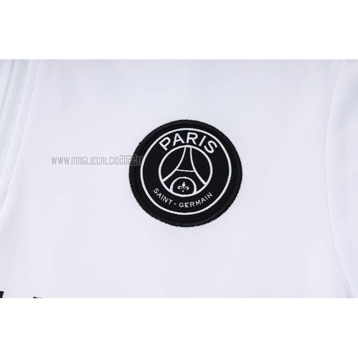 Tuta da Track de Felpa del Paris Saint-Germain Bambino 2023-2024 Blanco